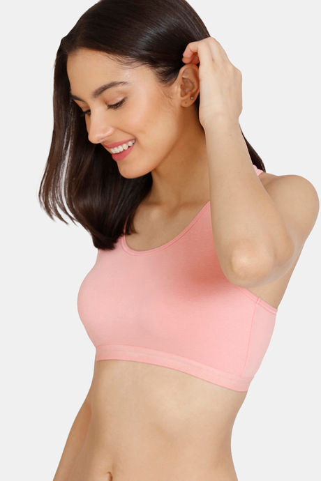 Zivame Girls Double Layered Non Wired Full Coverage Racerback Beginner Sports Bra (Pack of 2) - Multicolor — image 3